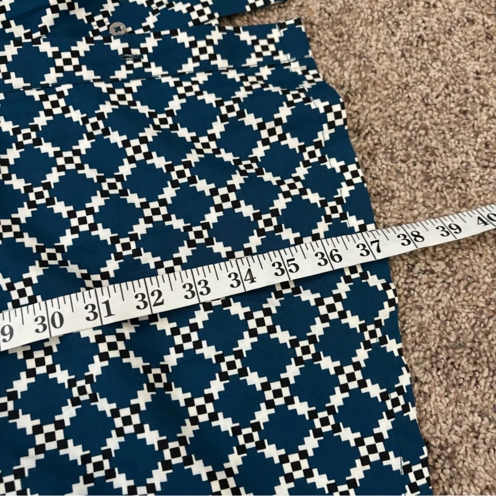 UNTUCKit Blue A-Line Wrap Dress with Bishop Sleeves - Picture 5 of 7